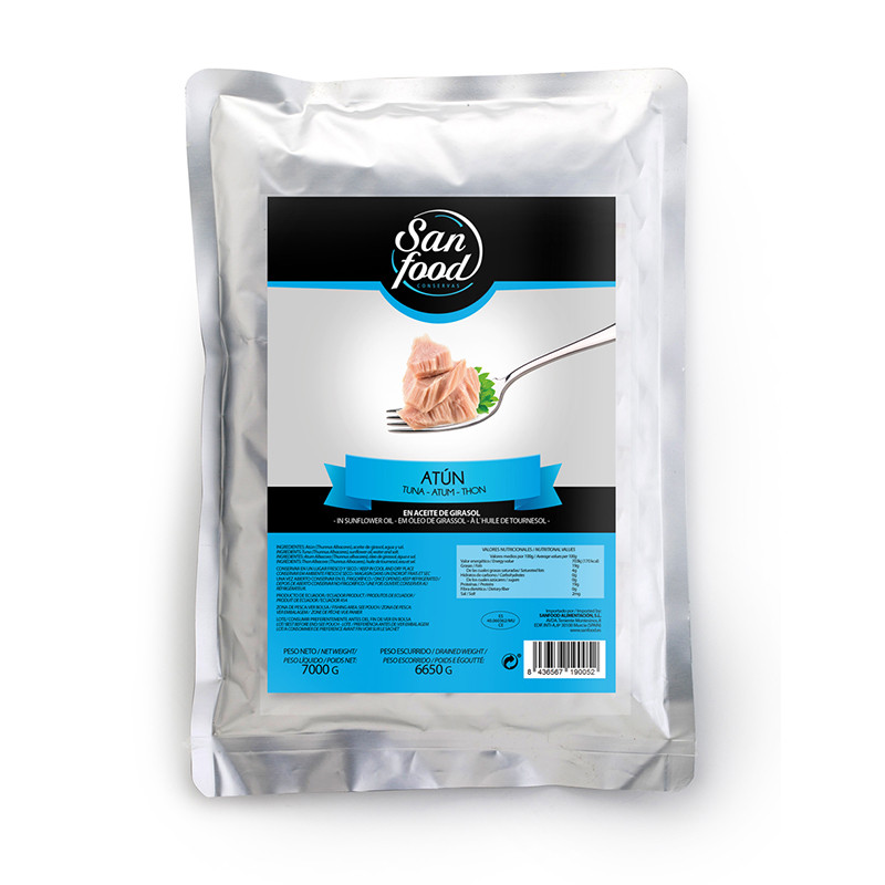 ATÚN ECUADOR (70/30) ACEITE GIRASOL BOLSA 3/7Kg